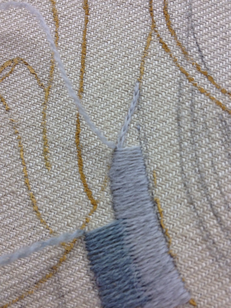 crewel embroidery block shading stitch