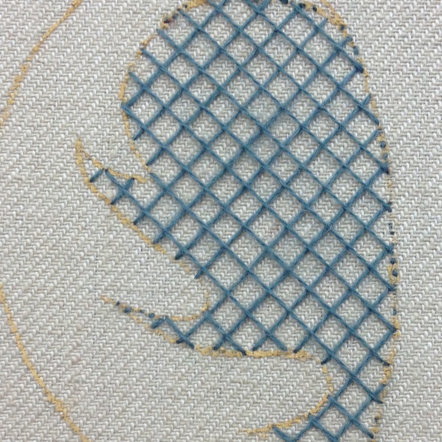 trellis stitching second layer